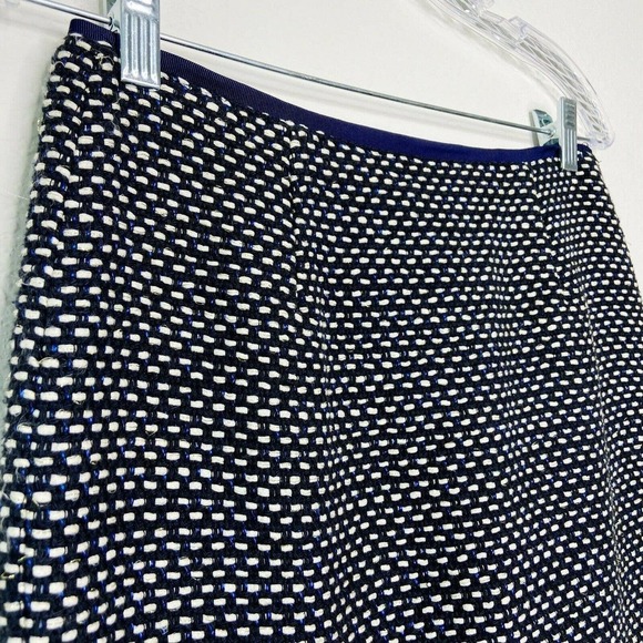 Tory Burch Tweed Gold Metallic Pencil Skirt - Picture 2 of 7